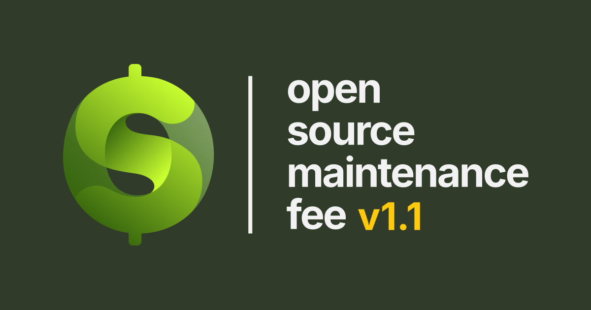 Open Source Maintenance Fee logo