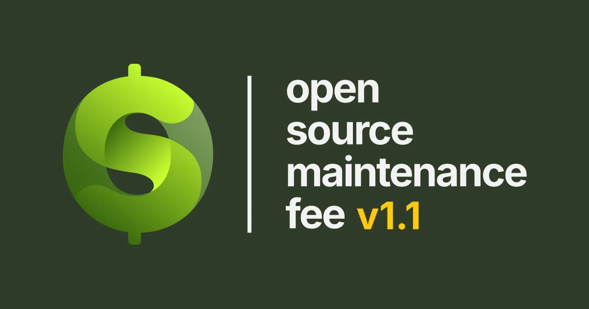 Open Source Maintenance Fee logo